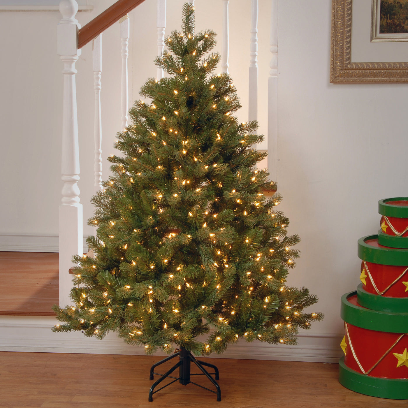 4.5 ft. Pre-Lit Downswept Douglas Fir Tree with Clear Lights - National Tree Company