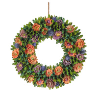 18" Spring Pastels Floral Wreath - National Tree Company