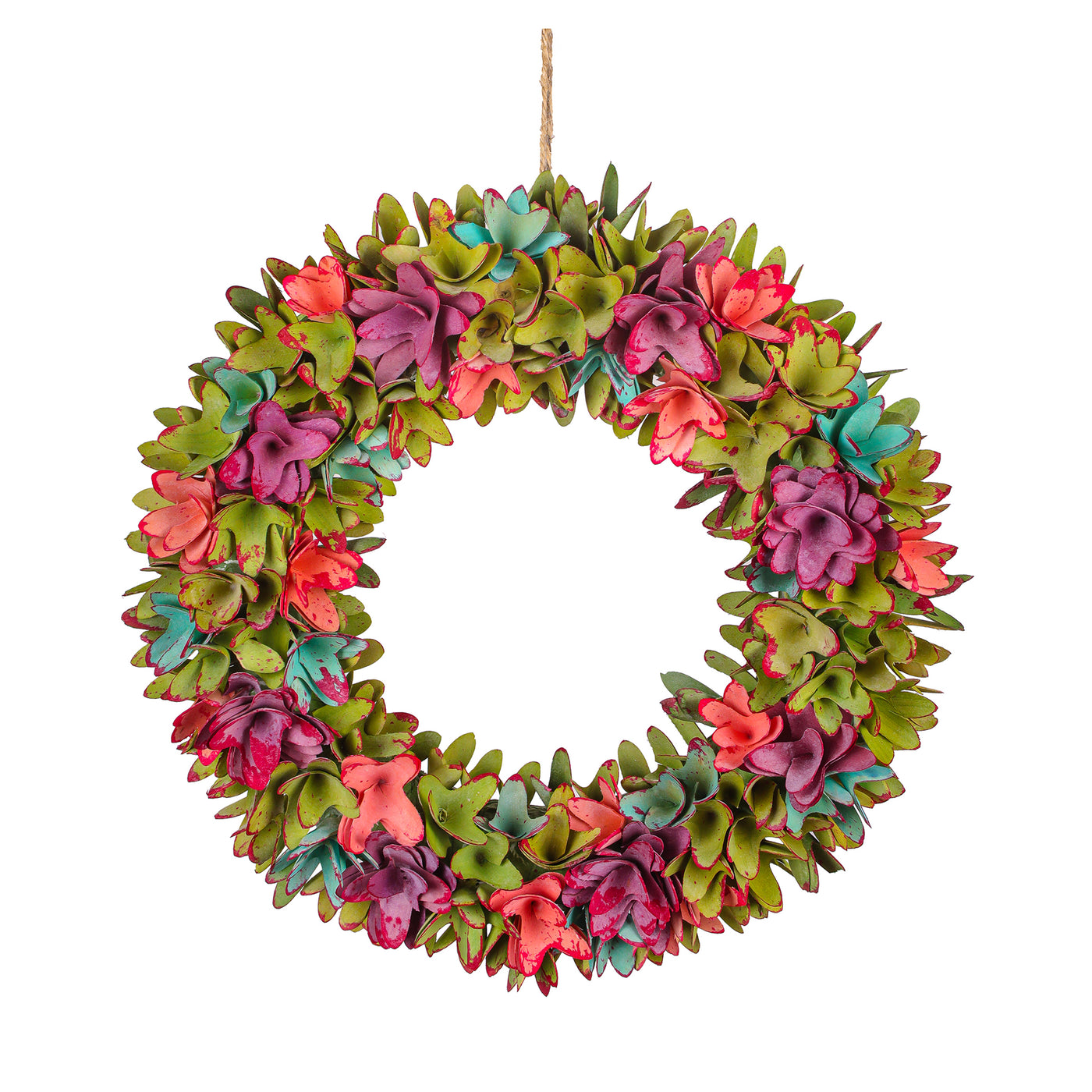 18" Spring Floral Pastels Wreath - National Tree Company