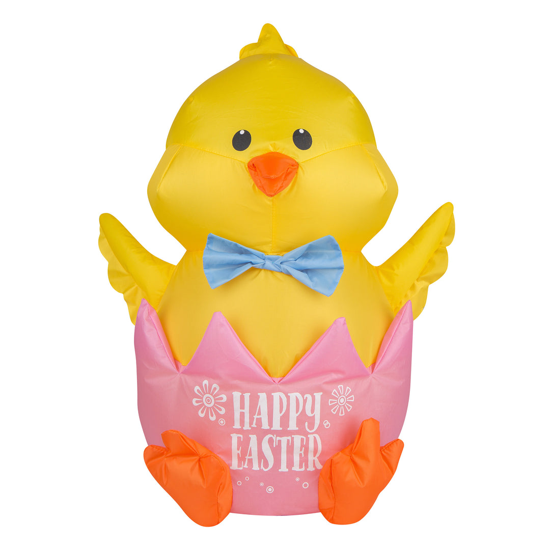 Inflatable Waving Chick Decoration, Self Inflating, 4 AA Batteries Required, Easter Collection, 20 Inches