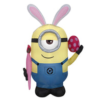 Inflatable Easter Despicable Me Minion Decoration, Self Inflating, Plug In, Easter Collection, 48 Inches - National Tree Company