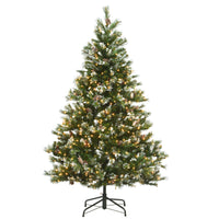 6.5 ft. Pre-Lit Glittery Pine Tree with Clear Lights - National Tree Company