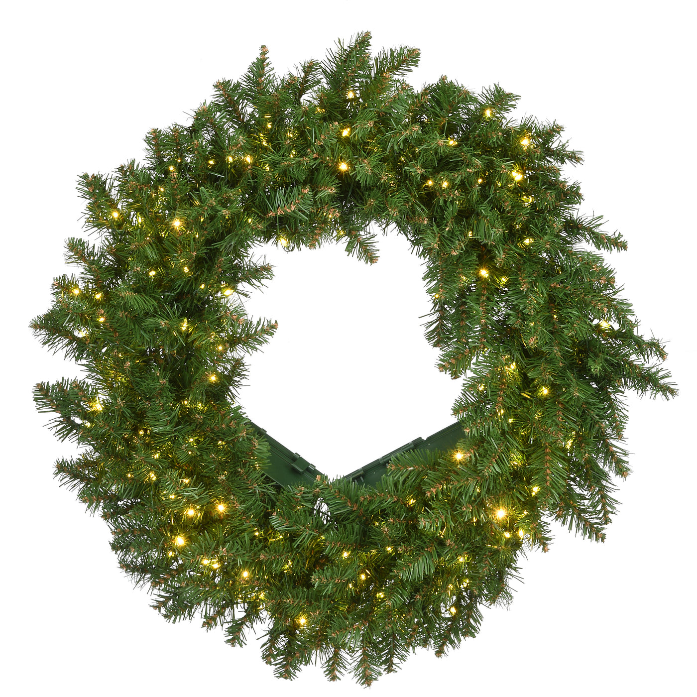 24 in. Pre-Lit Kingswood Fir Wreath with Dual Color Infinity Lights - National Tree Company