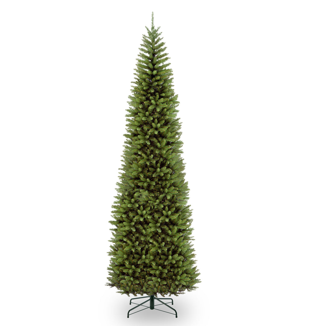 Artificial Slim Christmas Tree, Green, Kingswood Fir, Includes Stand, 14 Feet