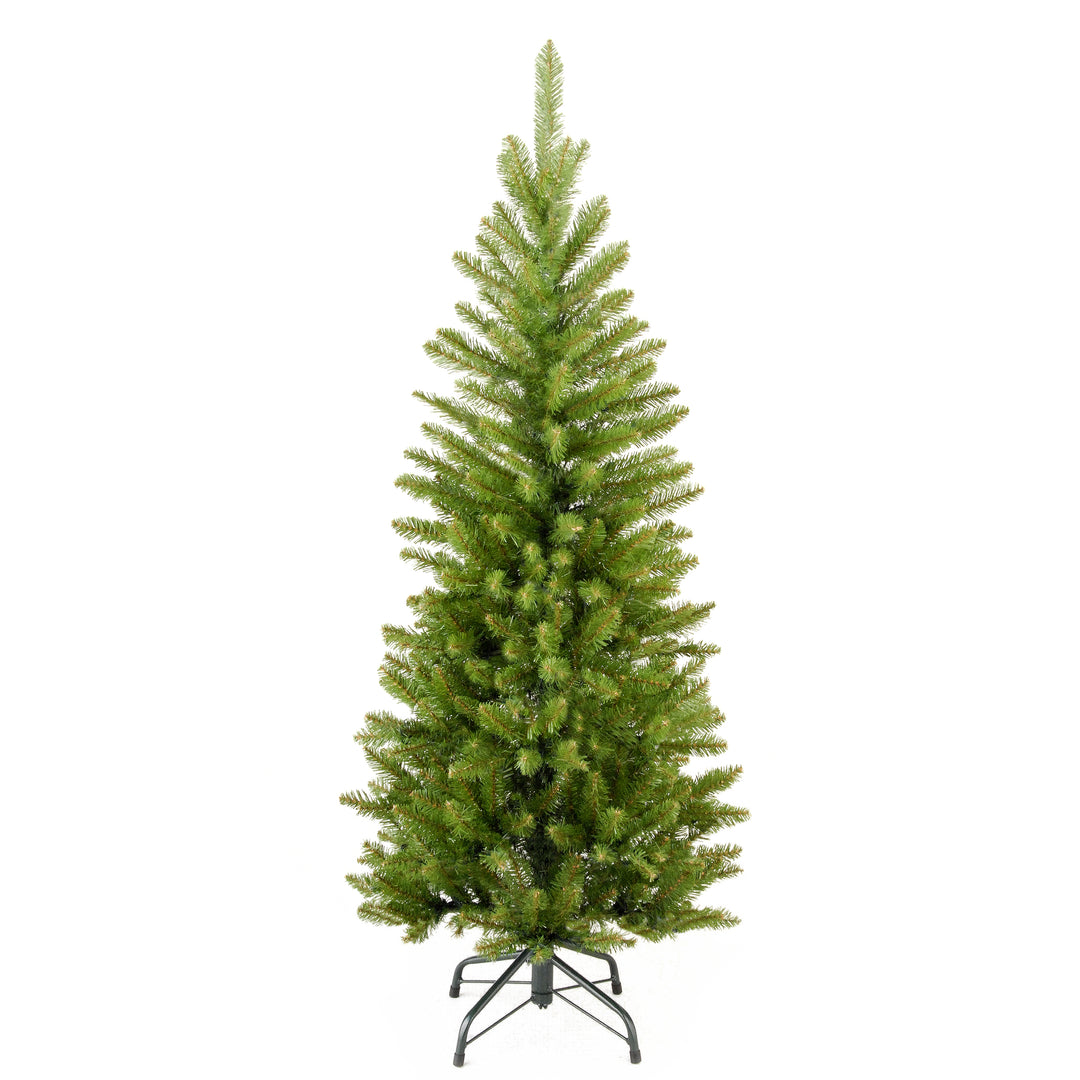 Artificial Slim Christmas Tree, Green, Kingswood Fir, Includes Stand, 4 Feet