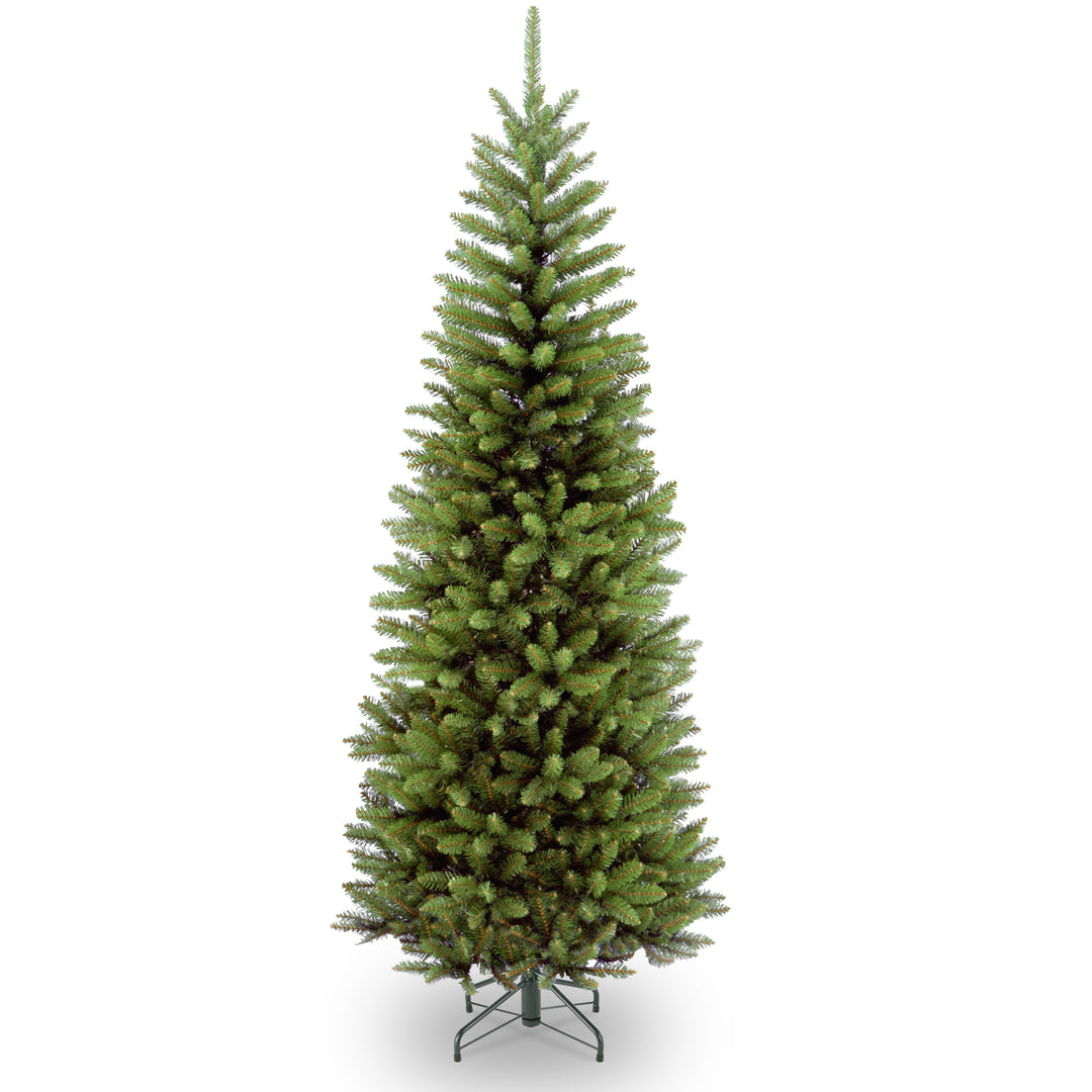 Artificial Slim Christmas Tree, Green, Kingswood Fir, Includes Stand, 6 Feet