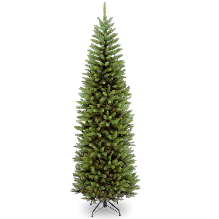 Artificial Slim Christmas Tree, Green, Kingswood Fir, Includes Stand, 7 Feet