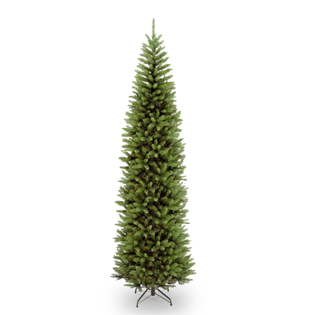 National Tree Company Artificial Slim Christmas Tree, Green, Kingswood Fir, Includes Stand, 9 Feet