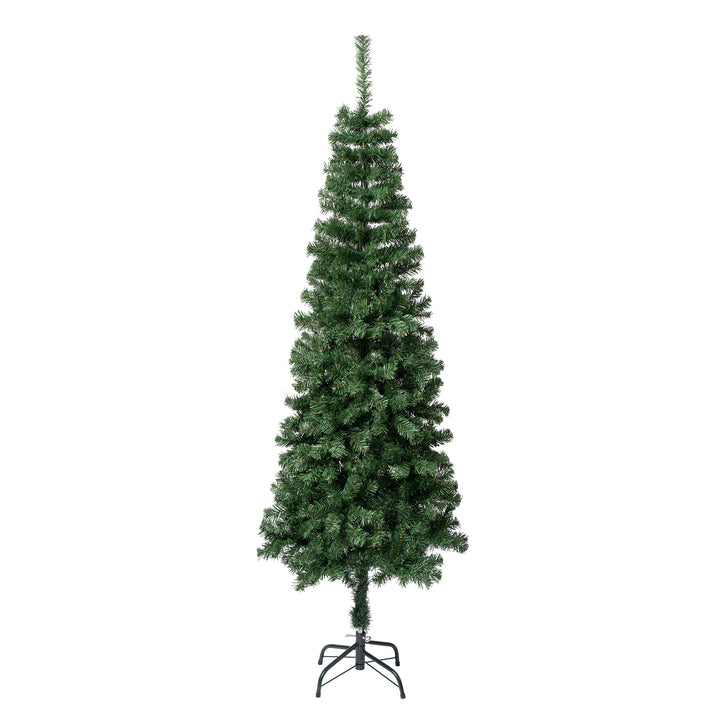 First Traditions Artificial  Linden Spruce Wrapped Christmas Tree, Fire Resistant and Hypoallergenic, 6 ft