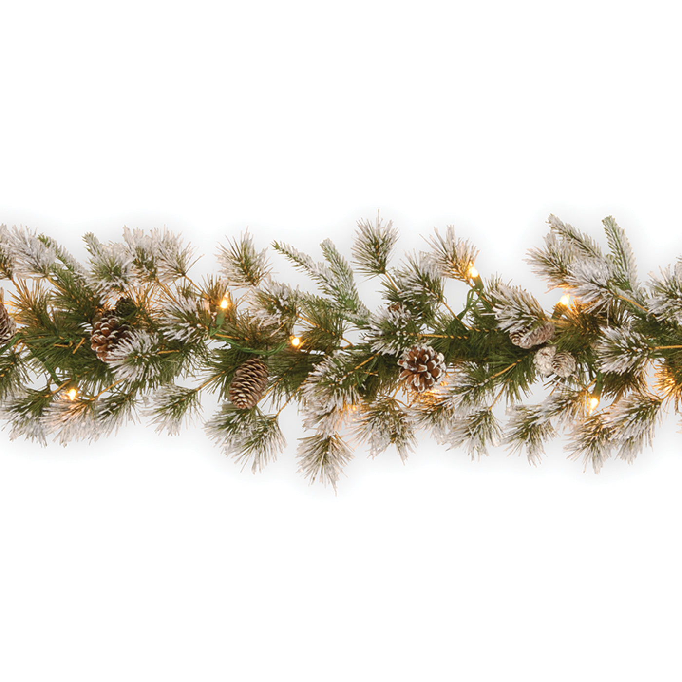 9 ft. Pre-Lit Liberty Pine Garland with Clear Lights - National Tree Company