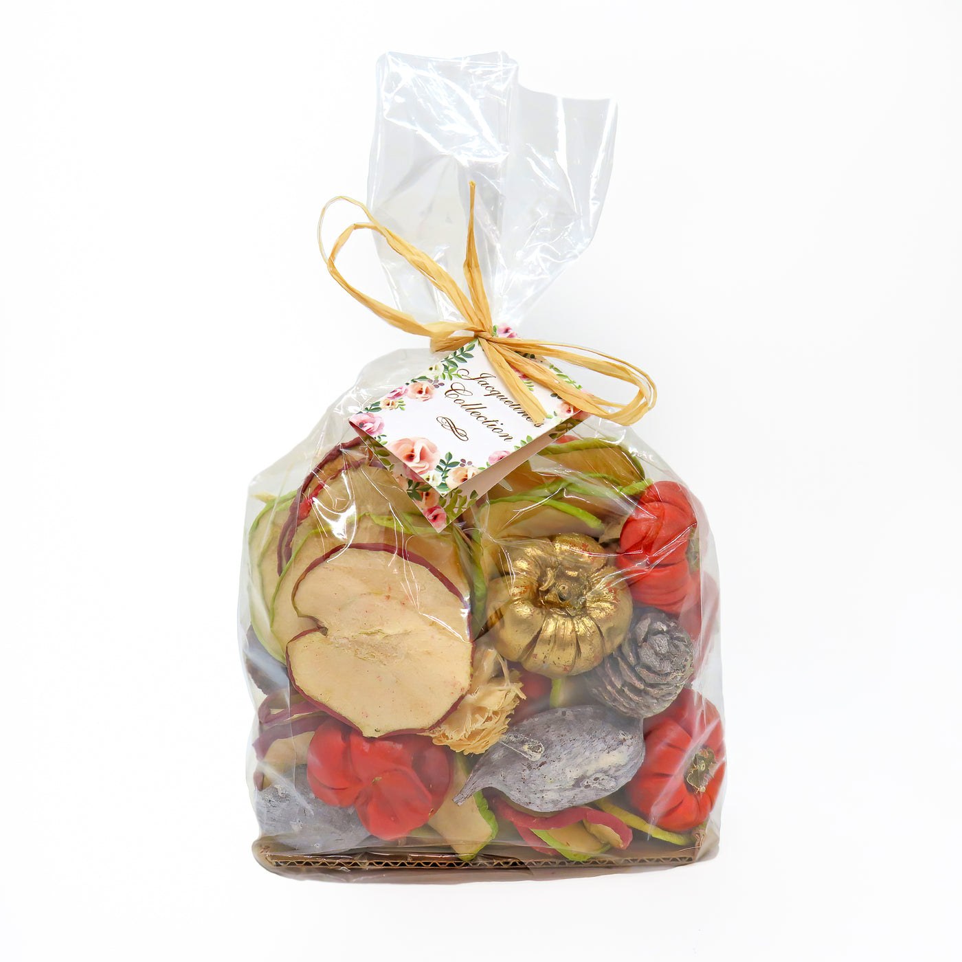 6 in. 250 Gram Mixed Potpourri- Sliced Apples and White Washed Cones - National Tree Company