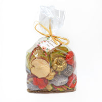 6 in. 250 Gram Mixed Potpourri- Sliced Apples and White Washed Cones - National Tree Company