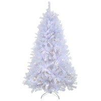 7.5 ft. Pre-Lit Millville White Tree with PowerConnect Dual Color LED Lights - National Tree Company