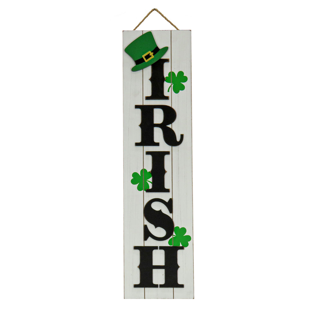 'Irish' Hanging Wall Decoration, Green, Saint Patrick's Day Collection, 24 Inches