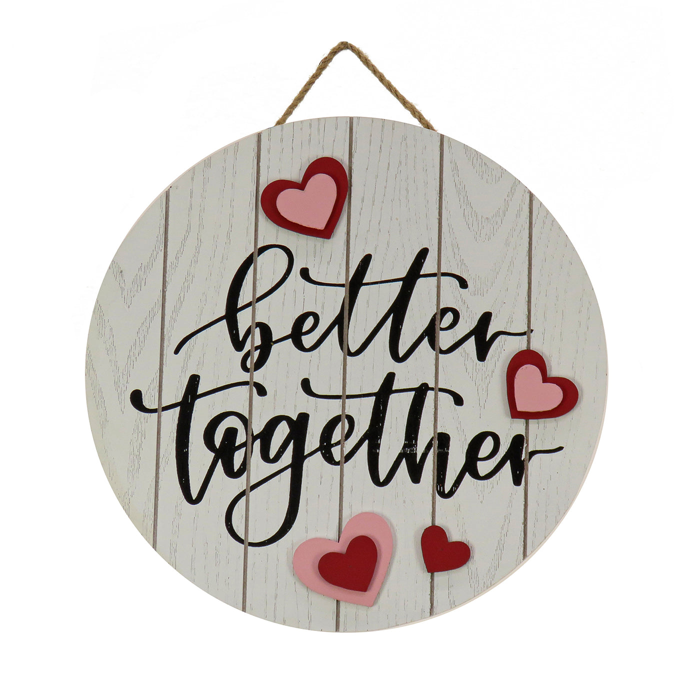 12 in. Valentine's 'Better Together' Hanging Wall Decoration - National Tree Company