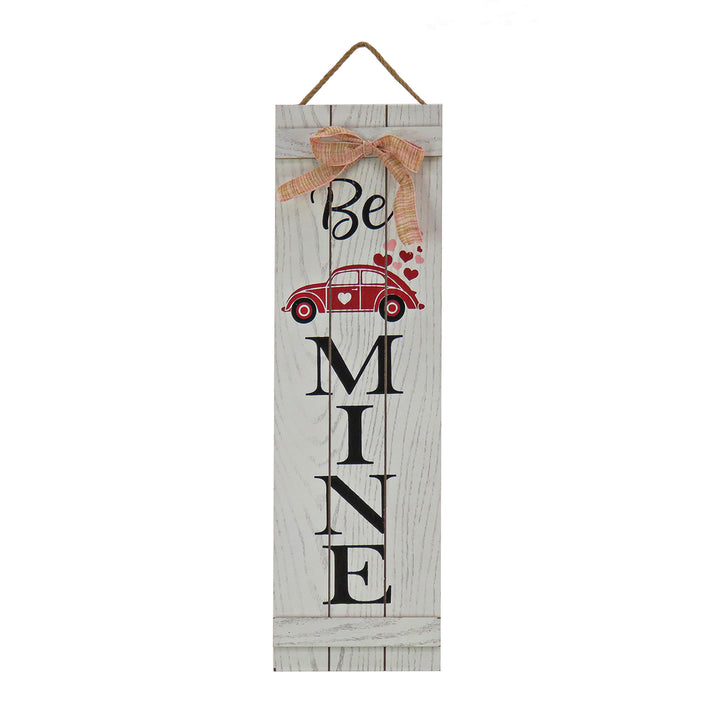 Valentine's 'Be Mine' Hanging Wall Decoration, White, Valentine's Day Collection, 24 Inches