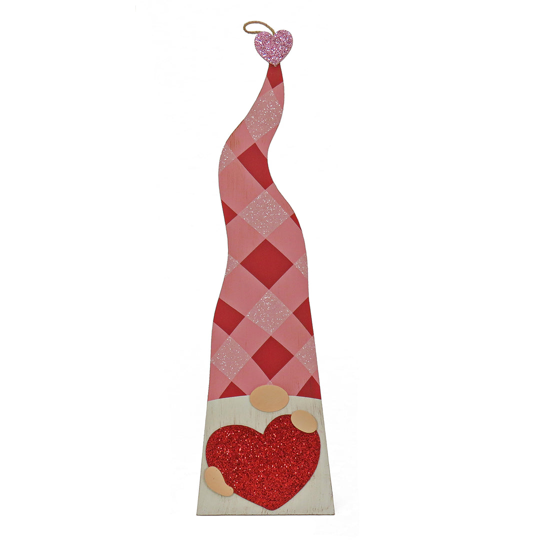 Valentine's Gnomes Porch Decoration, Pink, Valentine's Day Collection, 36 Inches