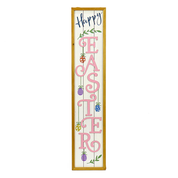 Decorated Easter Sign Porch Decoration, Easter Collection, 43 Inches