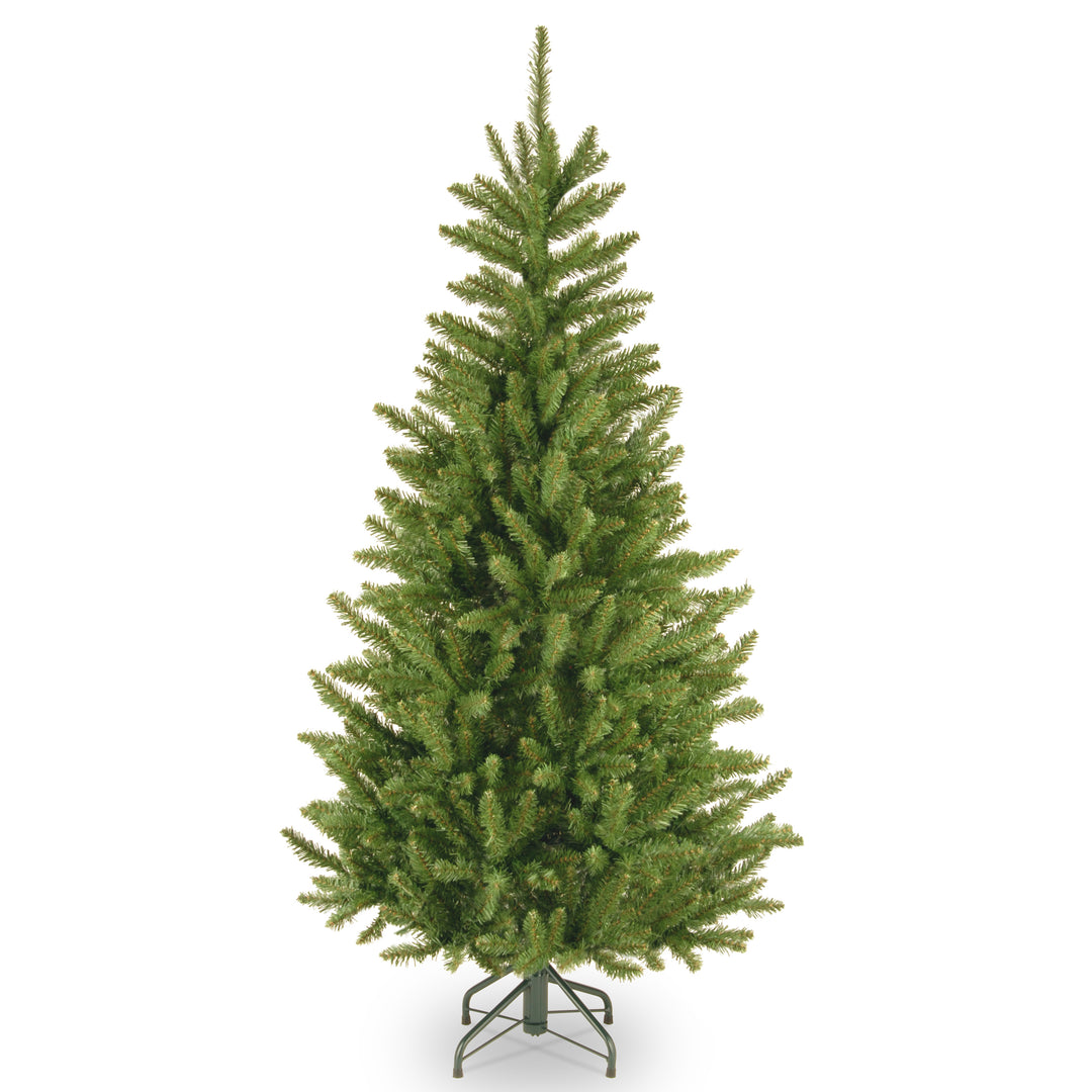 Artificial Slim Christmas Tree, Green, Natural Fraser Fir, Includes Stand, 4.5 Feet