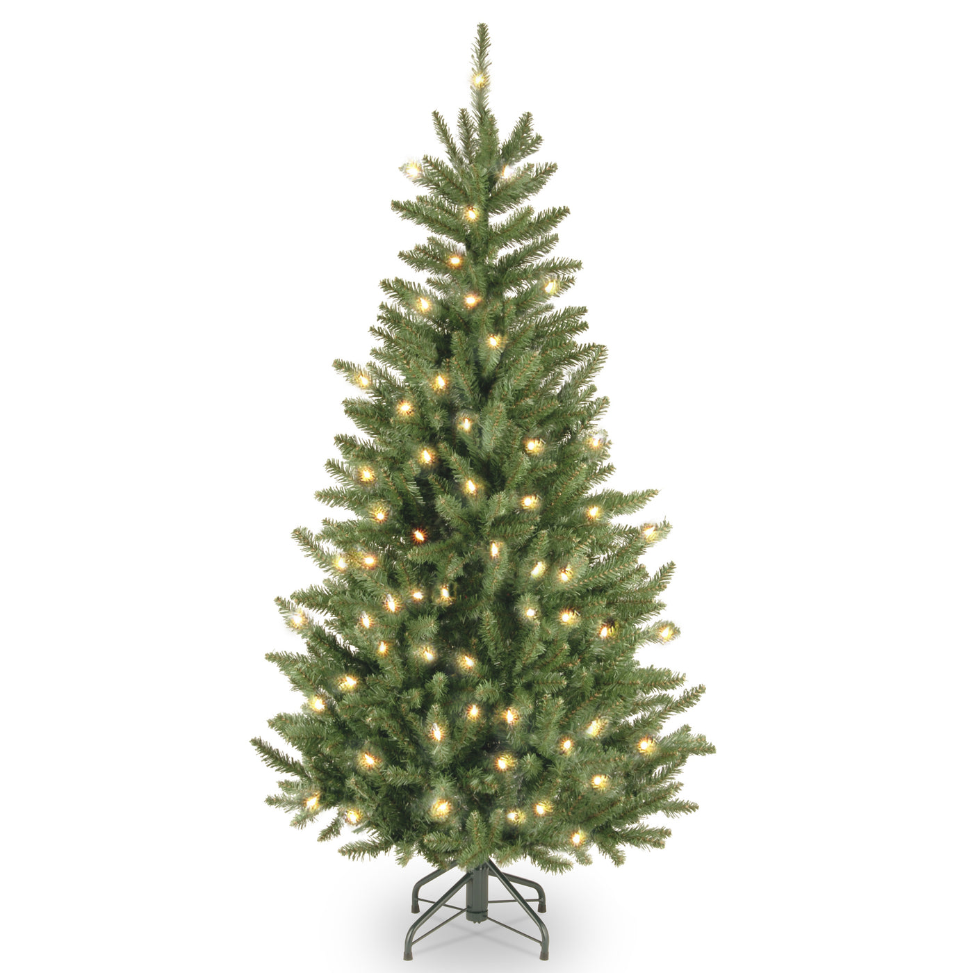 4.5 ft. Pre-Lit Natural Fraser Fir Slim Tree with Clear Lights - National Tree Company