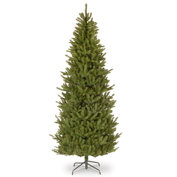 Artificial Slim Christmas Tree, Green, Natural Fraser Fir, Includes Stand, 9 Feet
