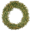 60 in. Pre-Lit Norwood Fir Wreath with Clear Lights - National Tree Company