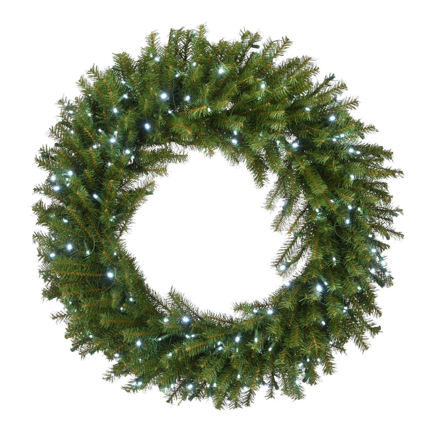 36 in. Pre-Lit Norwood Fir Memory Shape Wreath with Clear Lights - National Tree Company