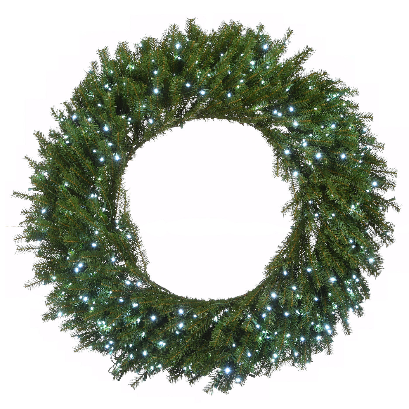 48 in. Pre-Lit Norwood Fir Wreath with Multicolor Lights - National Tree Company