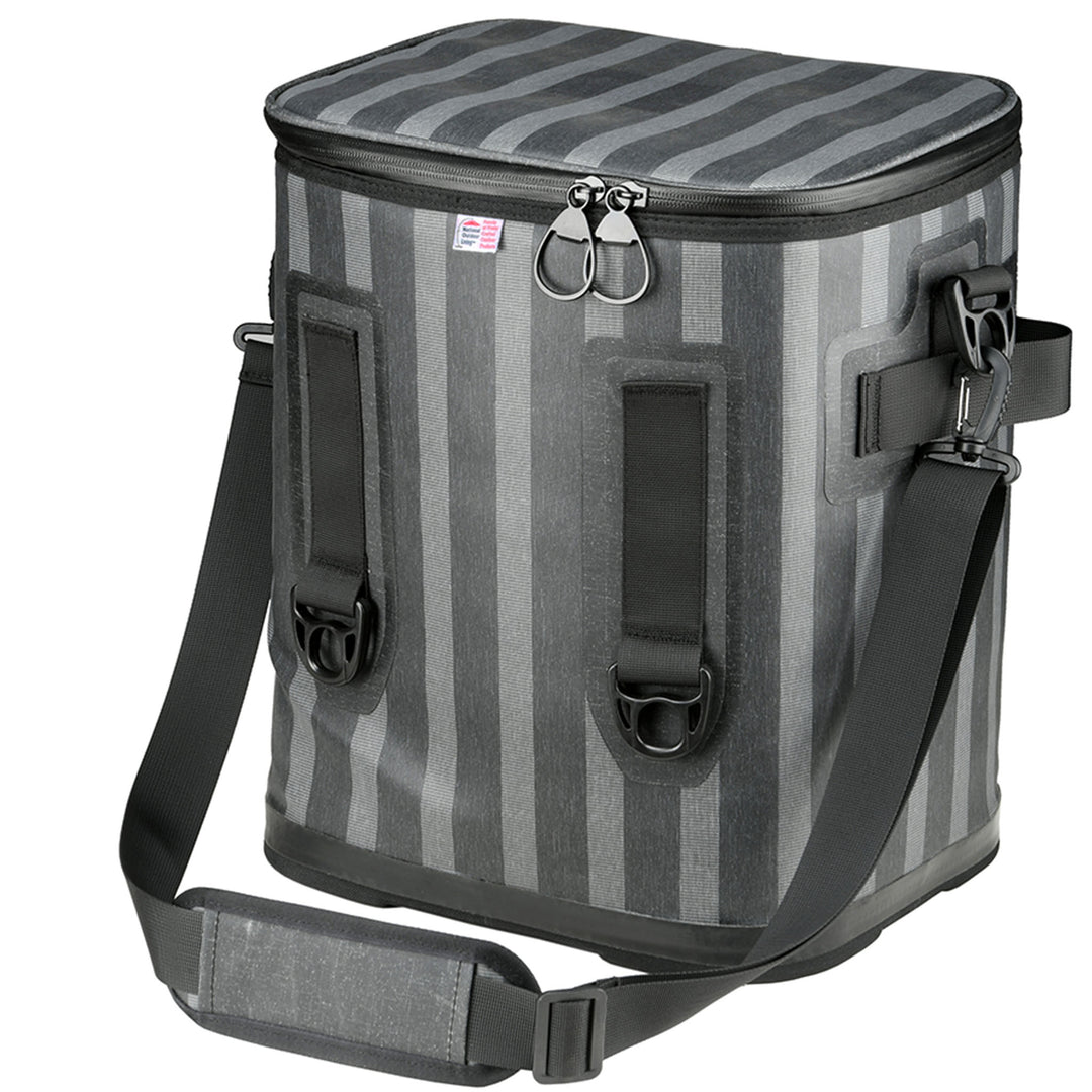 15" Easy Tote Soft Cooler Gray Striped