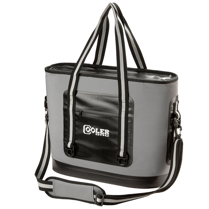 16" Soft Sided Cooler Bag Gray with Black Trim