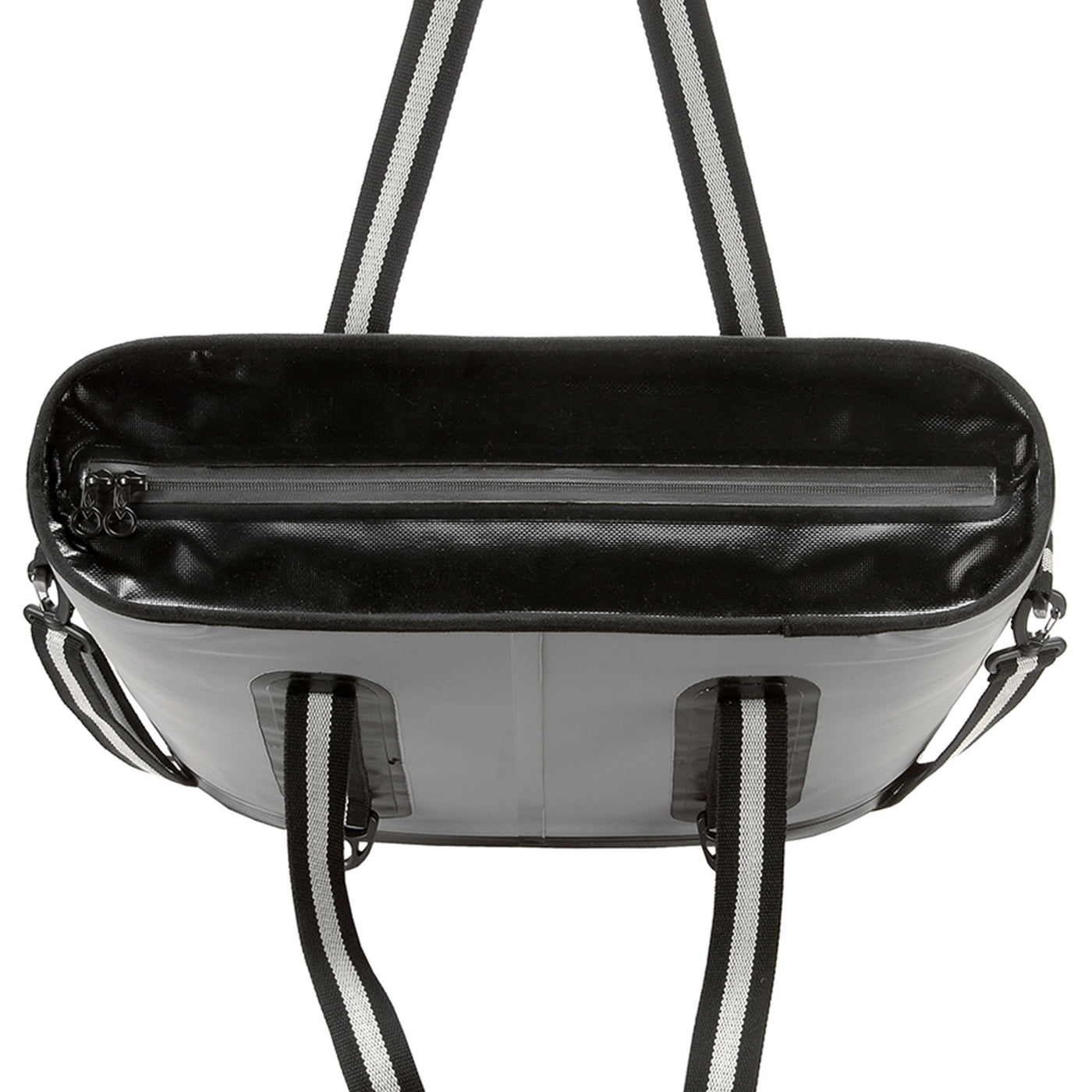 16 in. Soft Sided Cooler Bag Gray with Black Trim - National Tree Company