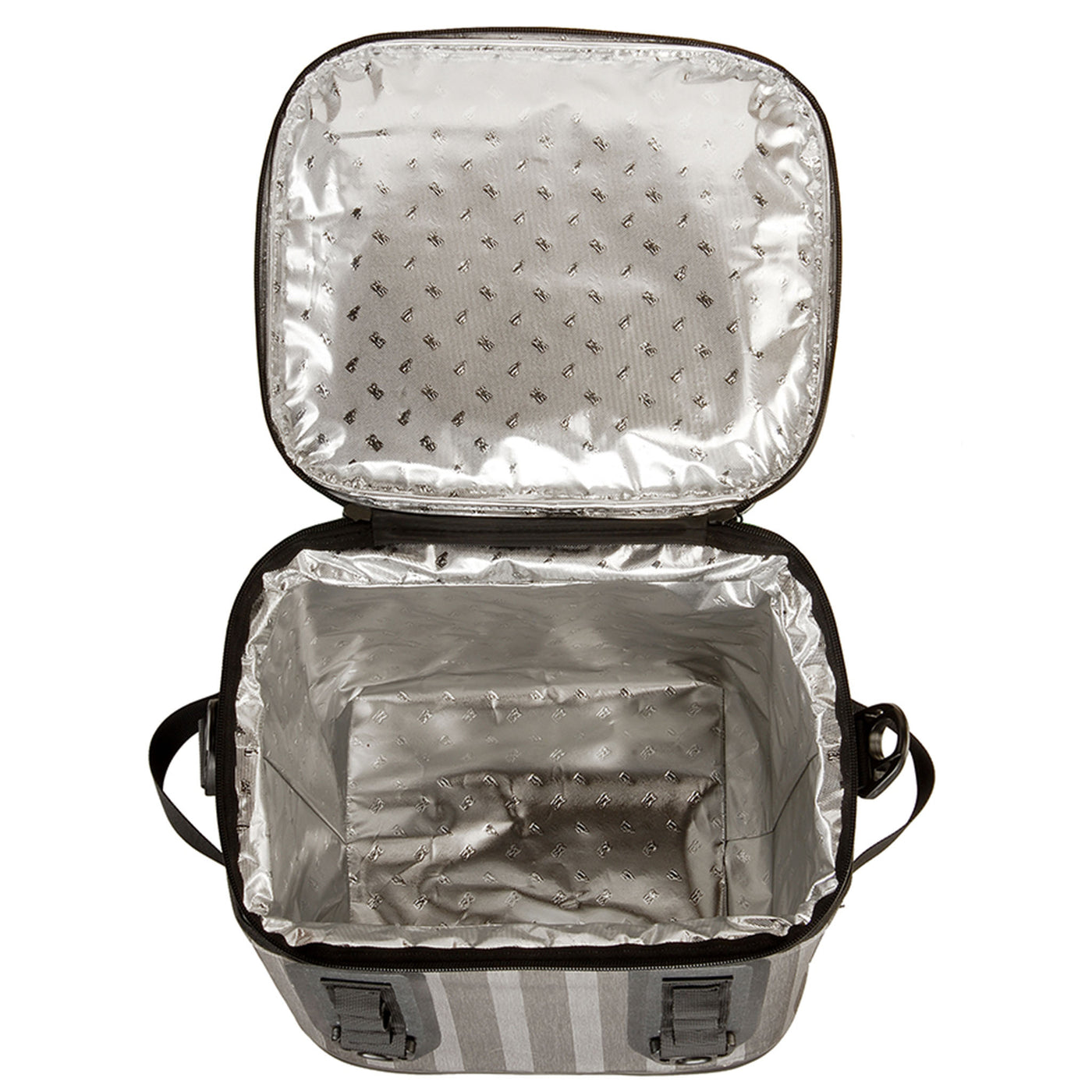 12 in. Soft Cooler Gray Striped - National Tree Company