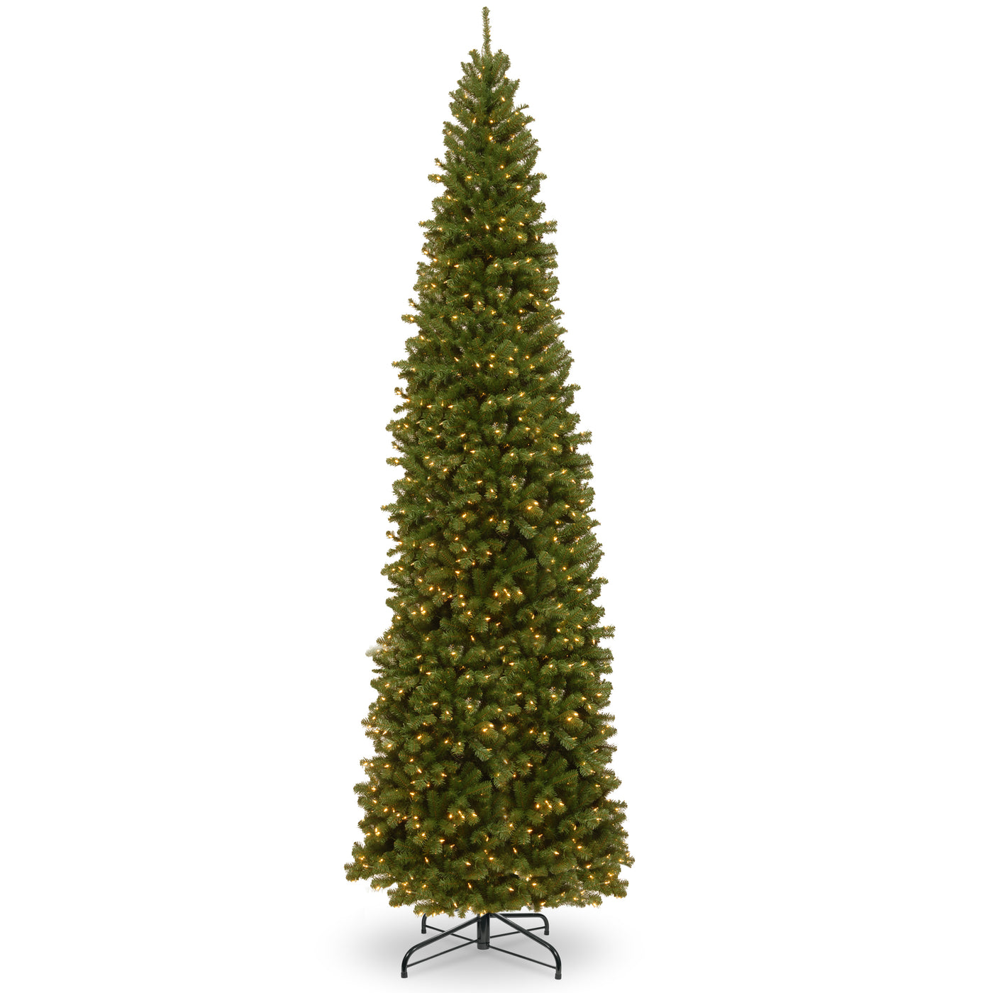 12 ft. North Valley Spruce Pencil Slim Tree with Clear Lights - National Tree Company