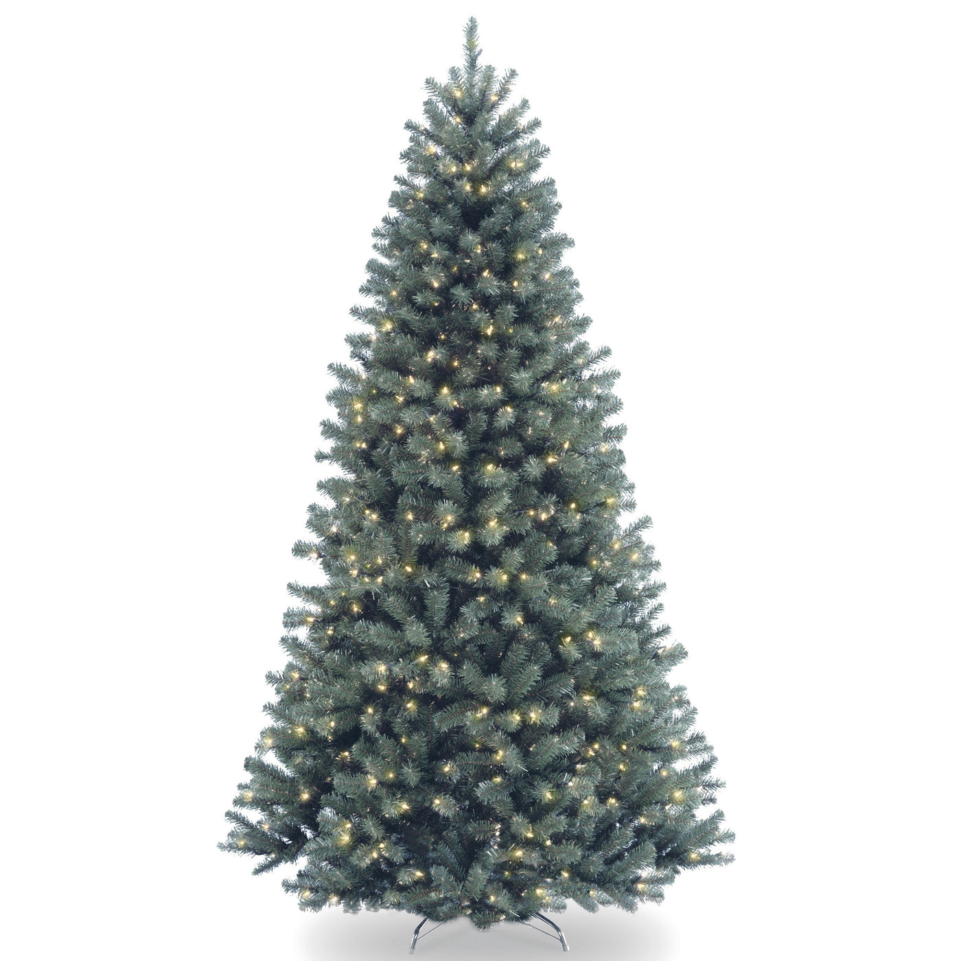 9 ft. Pre-Lit Blue North Valley Spruce Tree with Clear Lights - National Tree Company