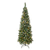 6 ft. Pre-Lit Oakley Hills Snow Slim Tree with LED Lights - National Tree Company