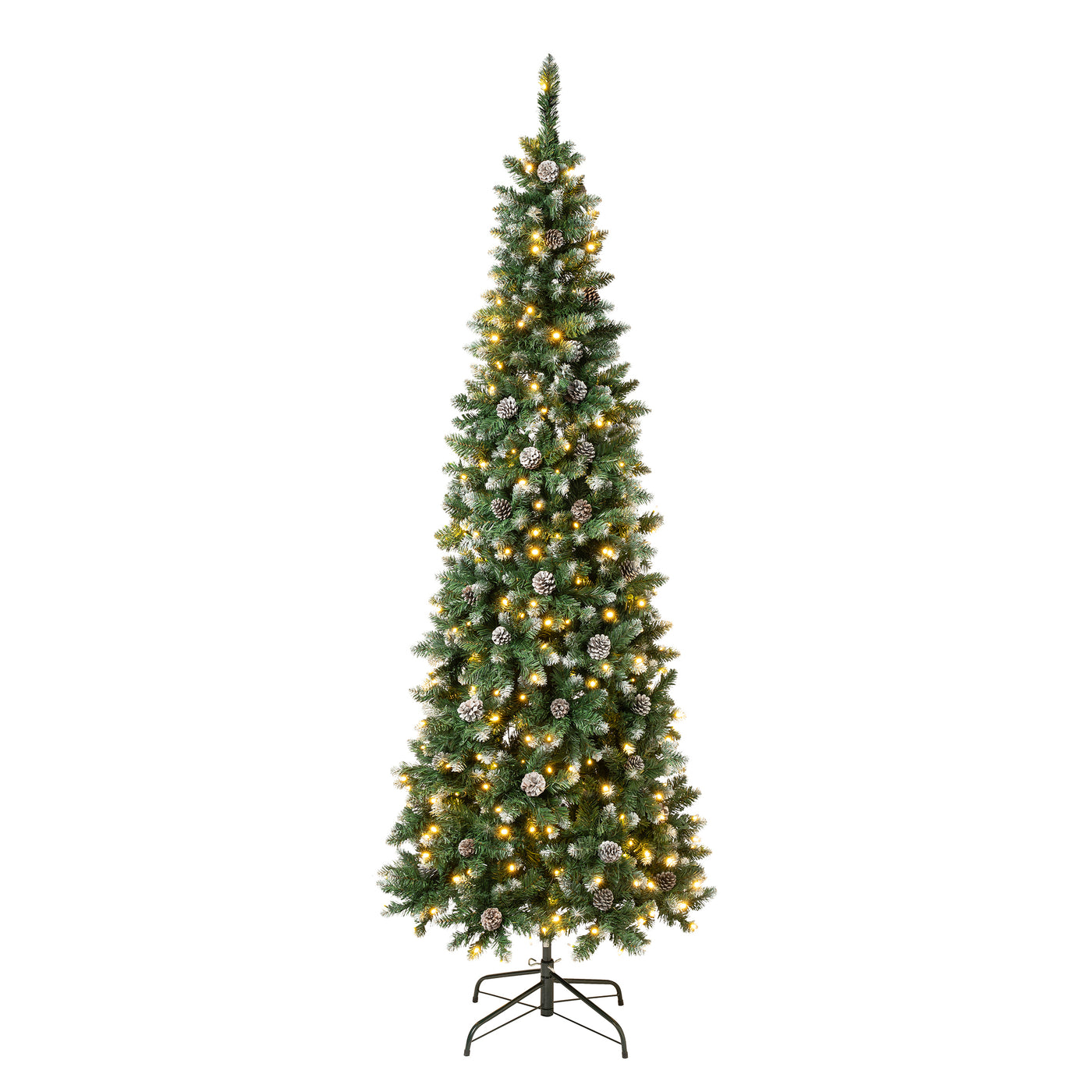 7.5 ft. Pre-Lit Oakley Hills Slim Tree with LED Lights - National Tree Company