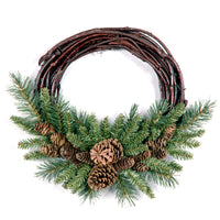 16 in. Pine Cone Grapevine Wreath - National Tree Company