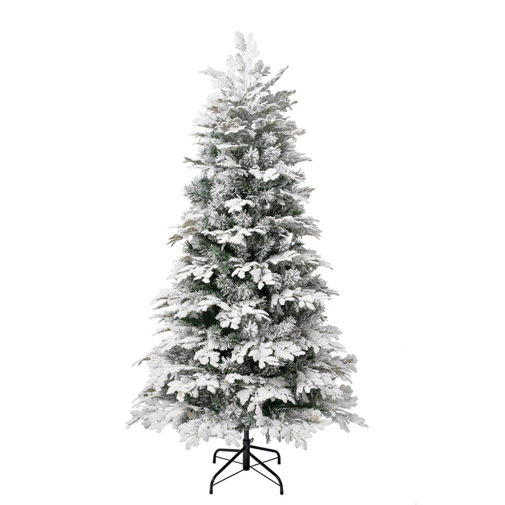 First Traditions Acacius Snowy Christmas Tree, 6 ft