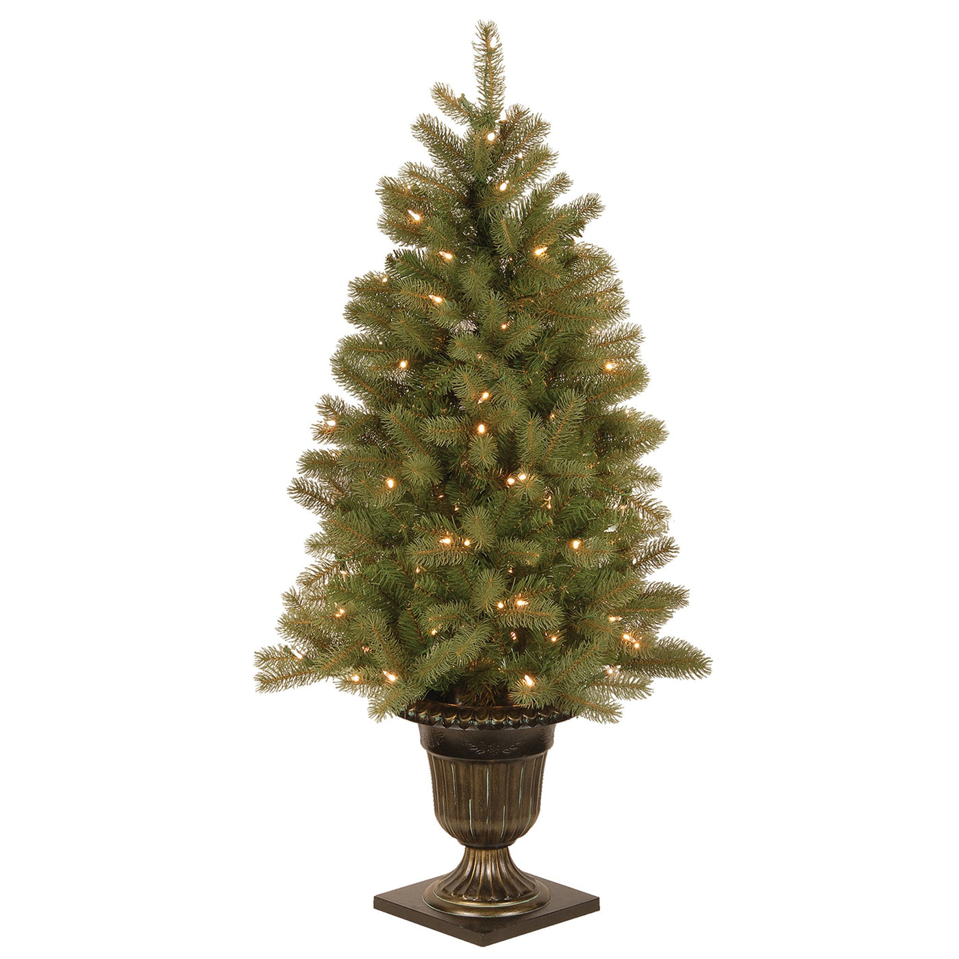 4 ft. Pre-Lit Downswept Douglas Fir Tree with Clear Lights - National Tree Company