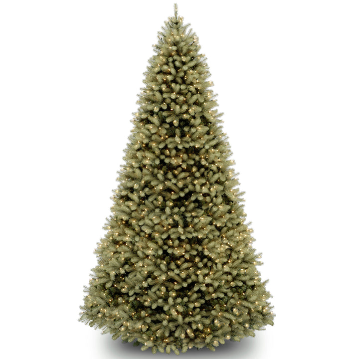 Pre-Lit 'Feel Real' Artificial Full Downswept Christmas Tree, Green, Douglas Fir, Dual Color LED Lights, Includes Stand and PowerConnect, 9 feet