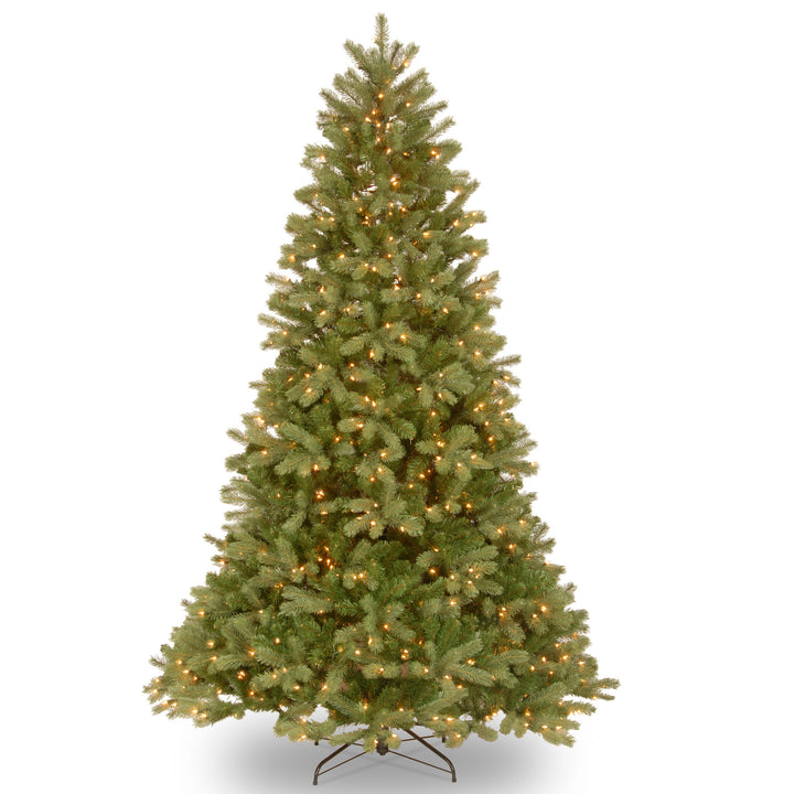 Pre-Lit Artificial Christmas Tree, Downswept Douglas Fir with Clear Lights, Plug in, 6.5 ft