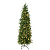 6 ft. Pre-Lit Duxbury Feel Real Slim Tree with LED Lights - National Tree Company