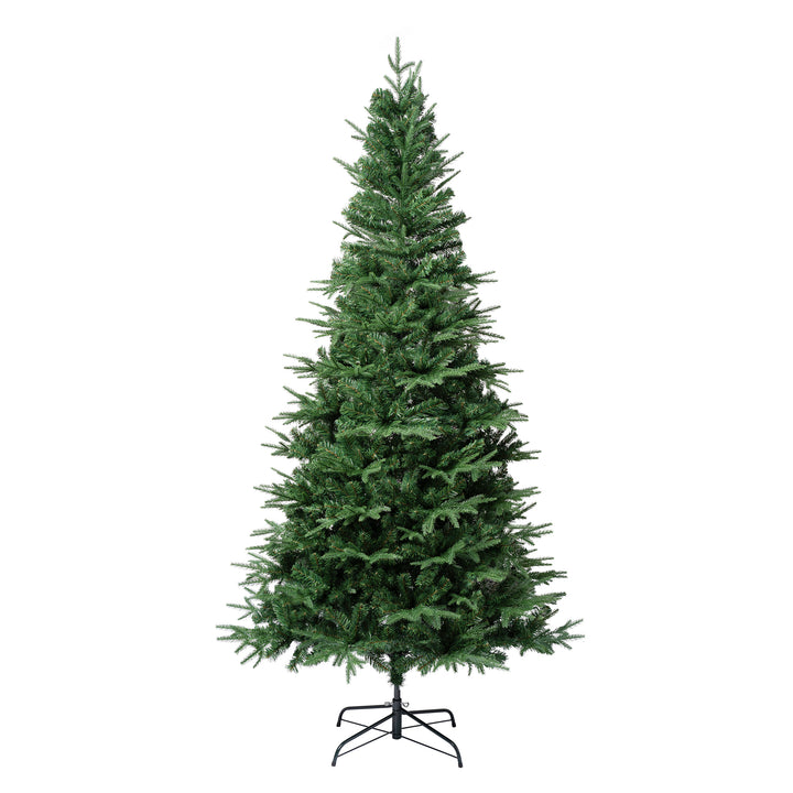 National Tree Company 7.5ft Unlit Artificial Millville White Hinged Tree