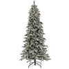 7.5 ft. Pre-Lit Snowy Vintin Fir Tree with LED Lights, Plug-In - National Tree Company