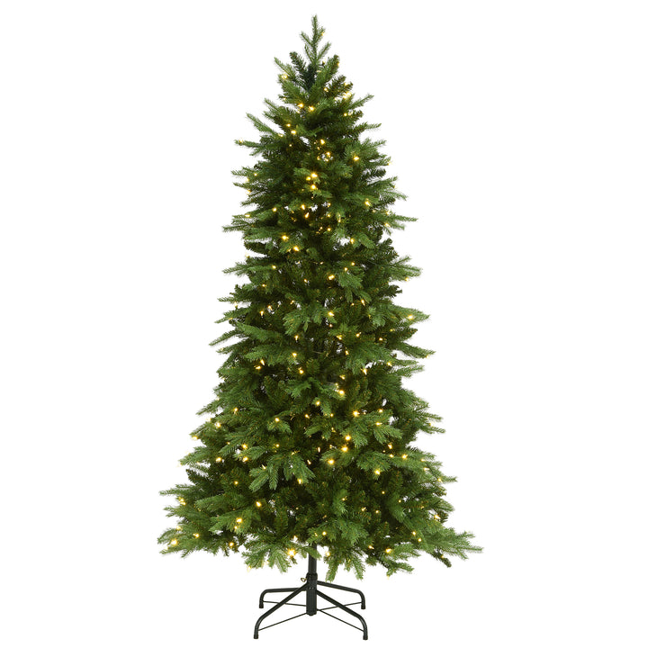7.5 ft Green River Spruce Slim Tree with Dual Color LED Lights