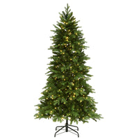 7.5 ft. Pre-Lit Green River Spruce Tree with Dual Color LED Lights - National Tree Company