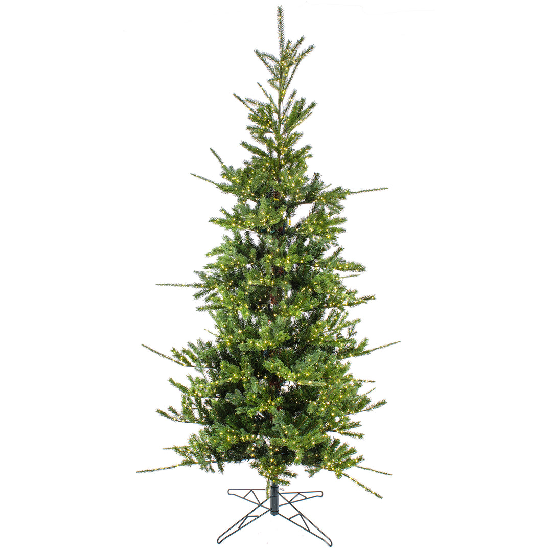 7.5ft Pre-lit Artificial Feel Real® Lark Pine Medium Hinged Tree, 2770 Warm White LED Rice Lights- UL