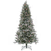 7.5 ft. Pre-Lit Snowy Poechmann Fir Tree with LED Lights, Plug-In - National Tree Company