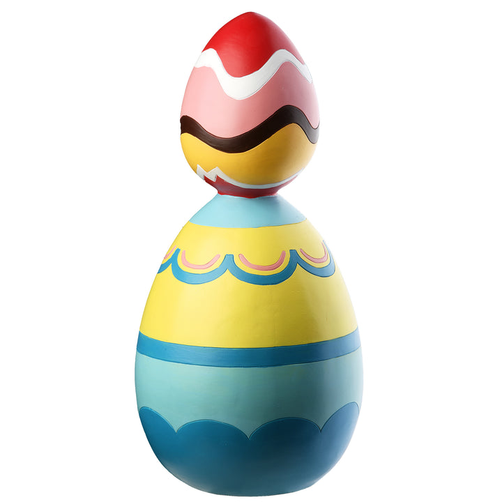 Stacked Eggs Table Decoration, Easter Collection, 16 Inches