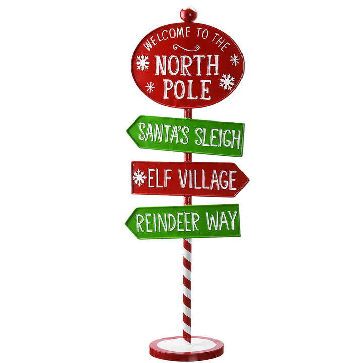 36" North Pole Signpost